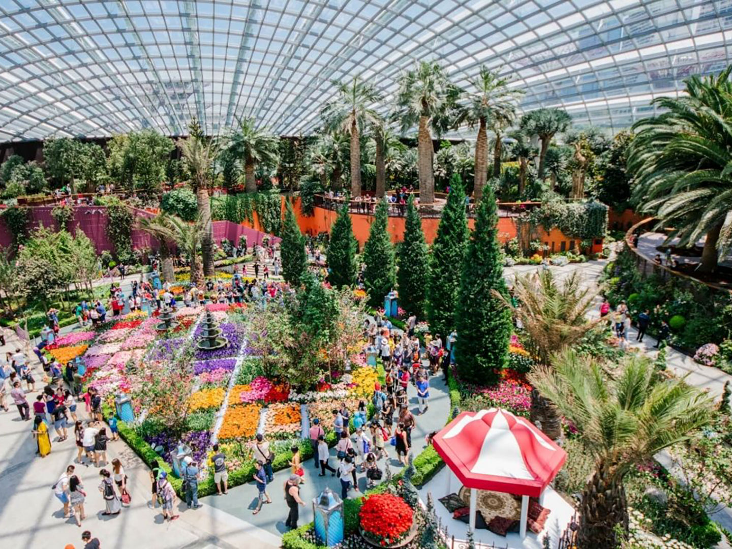 Flower Dome at Gardens by the Bay Singapore