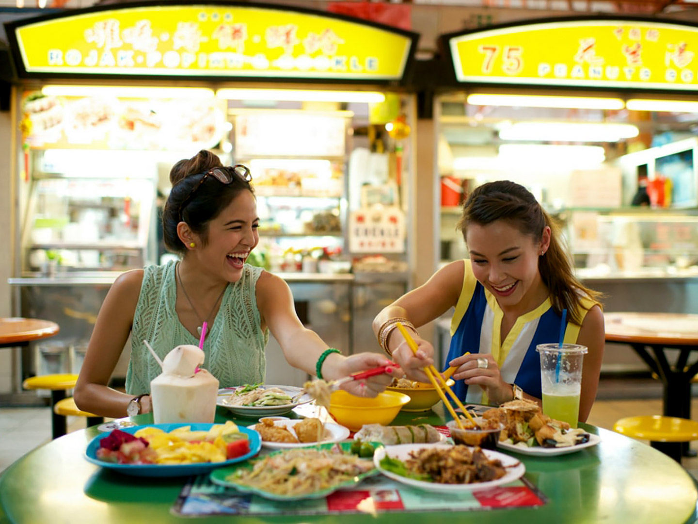Street Food in Hawker Centre Singapore