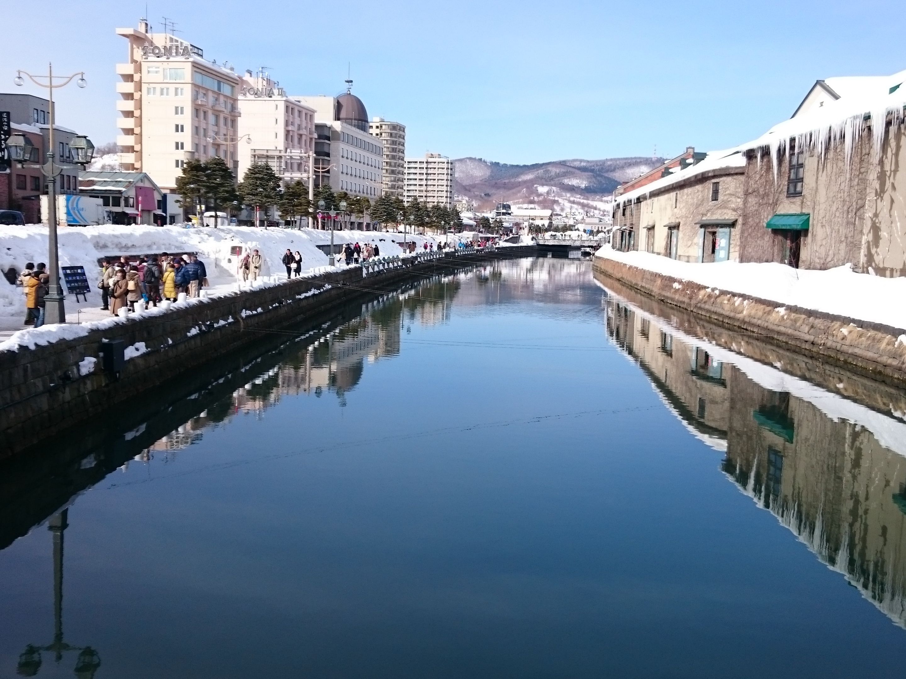 Take a romantic walk along the Otaru Canal