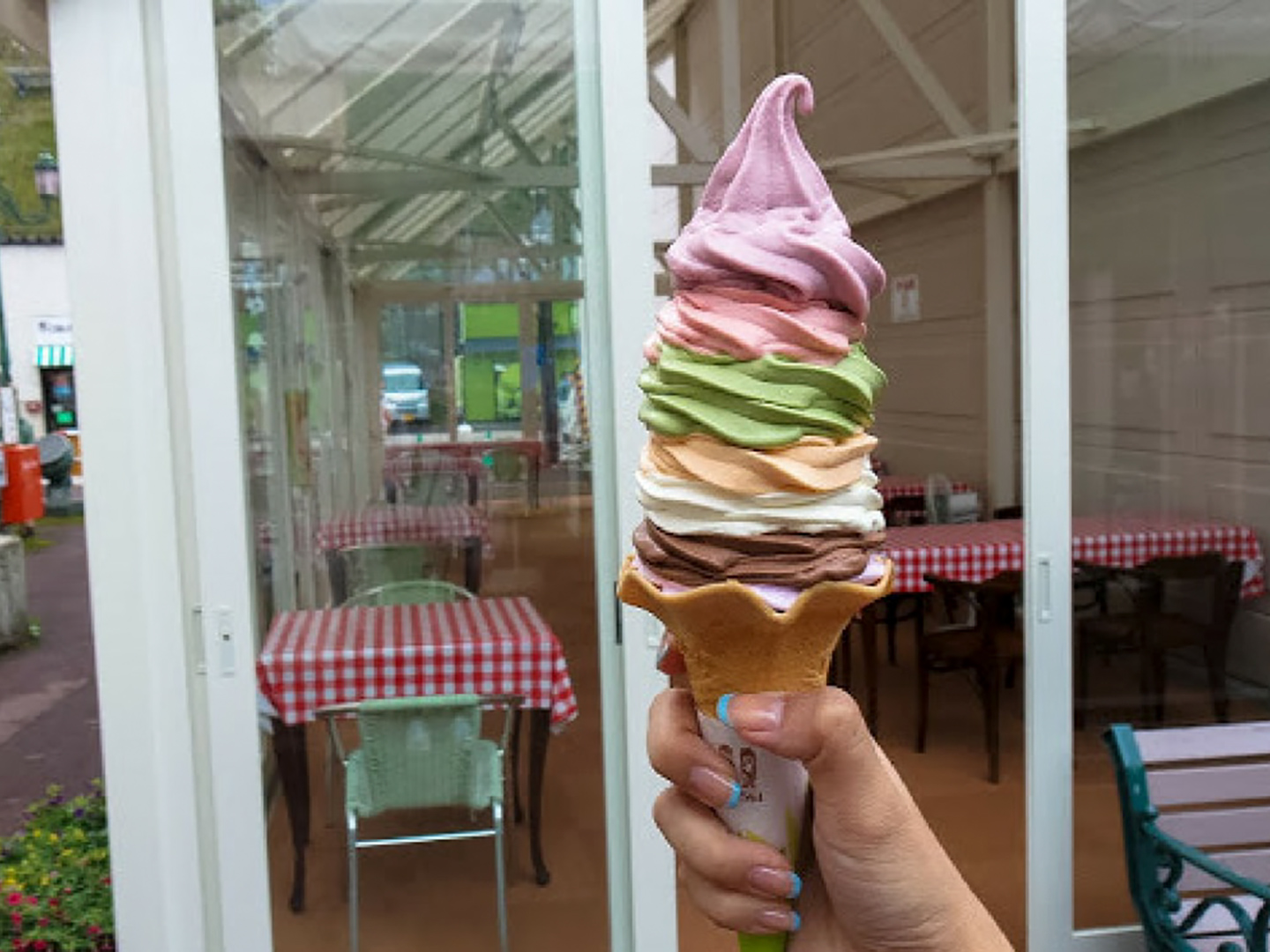 Rainbow ice cream